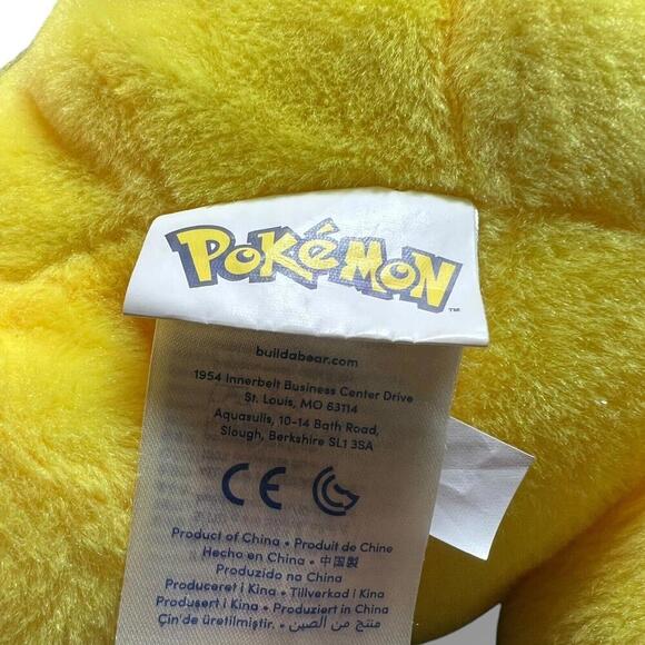 Pikachu Pokémon Build A Bear BAB Talking Plush  2017 - Picture 6 of 8